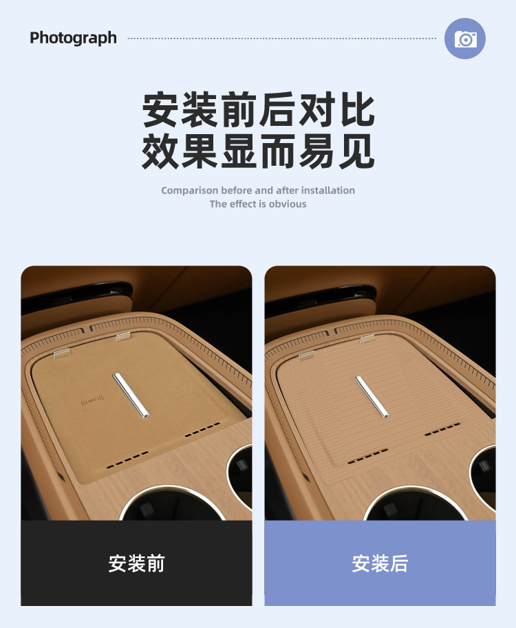 Suitable for 26 Models of Xpeng Gx Wireless Charging Silicone Mats, Center Console Protection, Anti-Slip Car Interior Accessories, Modification Parts