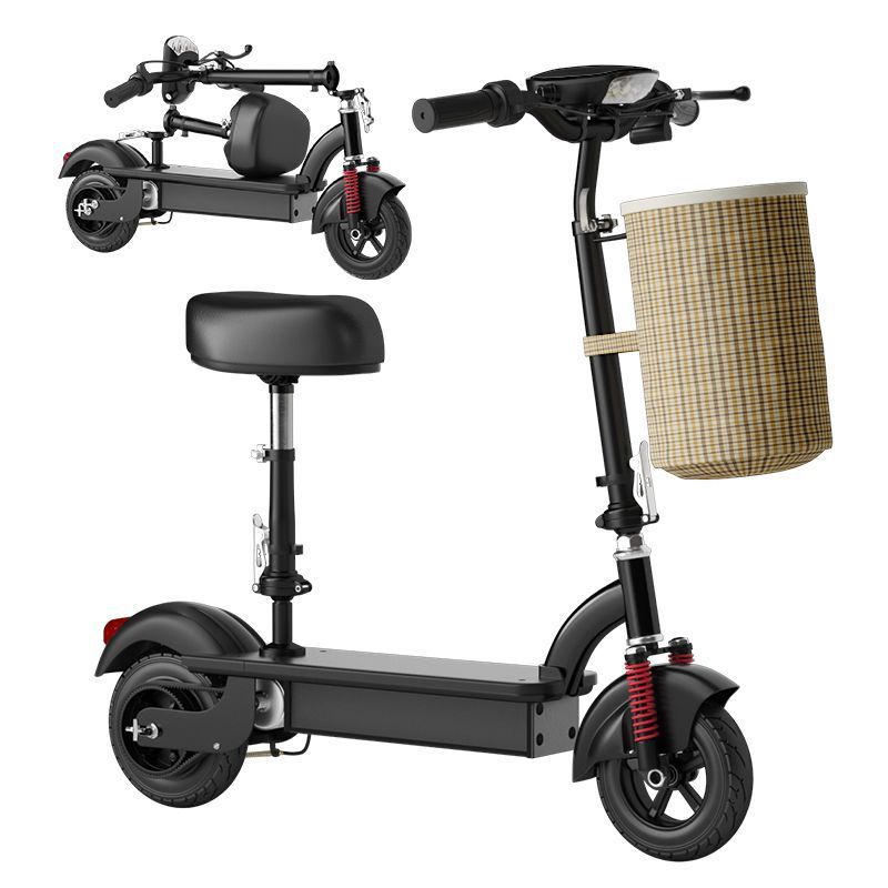 Folding Electric Scooter for Women, Small Mini Electric Skateboard with Lithium Battery, Portable Two-Wheel Leisure Vehicle for Adults and Students