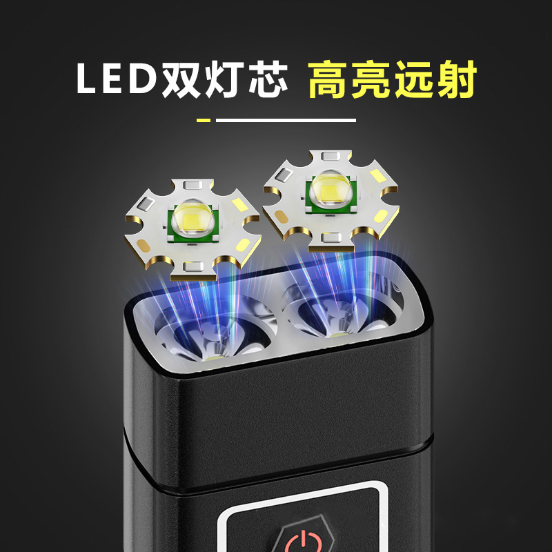 lámpara de pesca nocturna impermeable al aire libre iluminación alta luz montada en la cabeza super brillante de larga duración carga inteligente inducción luz de cabeza