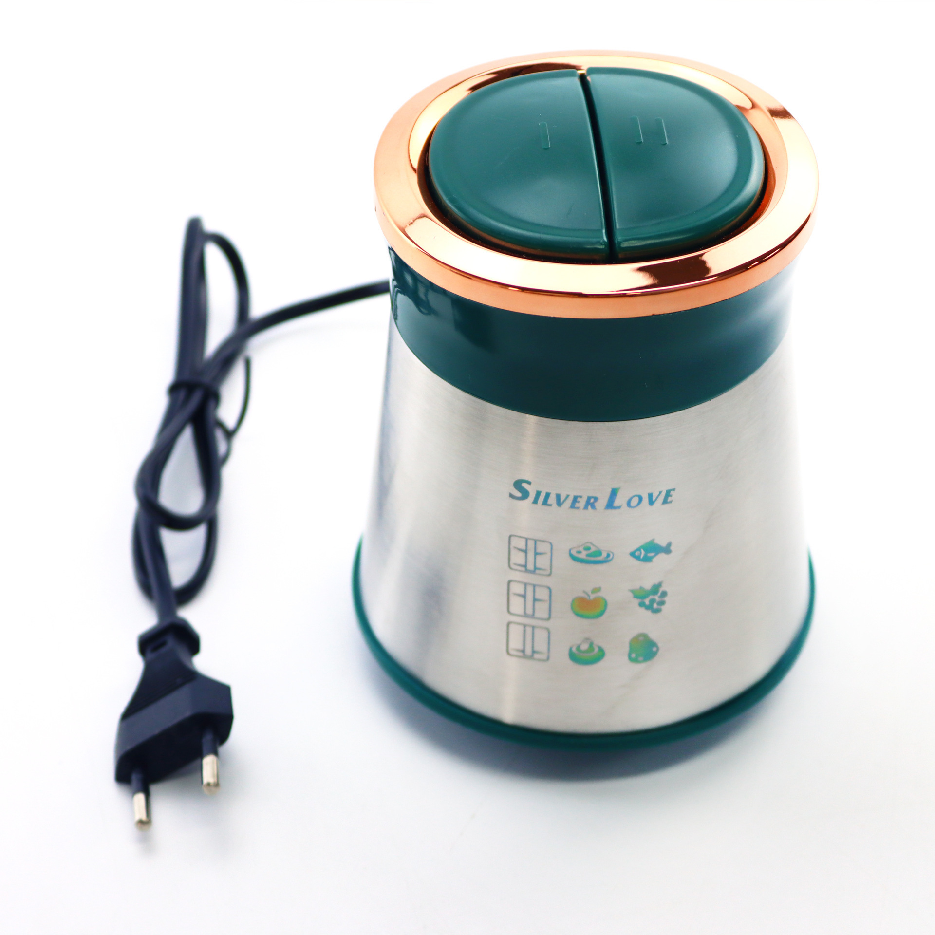 Exportación de comercio exterior 2L cocinadora doméstica 1500W multifunción eléctrica de acero inoxidable cocina picadora de carne