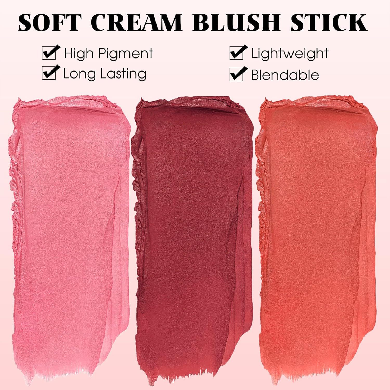 Cross-border PAGE VINE blush stick multipropósito impermeable maquillaje natural mate rotativo blush stick