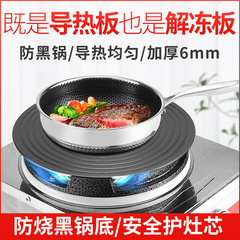 Kitchen gas heat plate, gas stove heat plate, enameled cast iron pot bottom protector to prevent blackening, rapid thawing plate