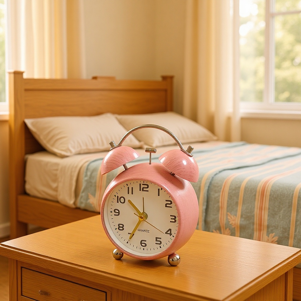 European retro silent alarm clock student dormitory bedroom bedside…