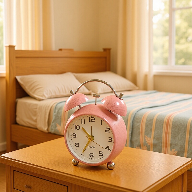 European-Style Retro Silent Alarm Clock for Student Dormitory Bedroom Bedside Bedroom Living Room Electronic Alarm Clock Wholesale