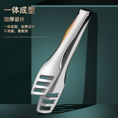 316ステンレス焼肉クリップ韓国式家庭用ステーキクリップバーベキュークリップを長くして台所クリップ食品クリップを厚くする