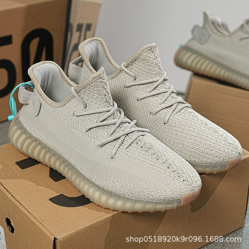 В наличии обувь Putian Baiyi Yeezy, мужские кроссовки 350, сизый серый цвет, легкие кроссовки на мягкой подошве, повседневная спортивная обувь, женская обувь