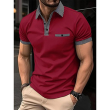 C 79302 Color block men's polo shirt ƴɫ��ʿ POLO ��