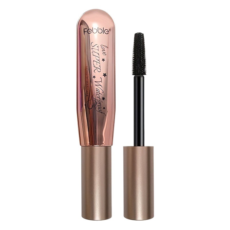 USHAS punto transfronterizo venta caliente sin manchas rímel negro impermeable, rizado largo, natural, no es fácil de manchar