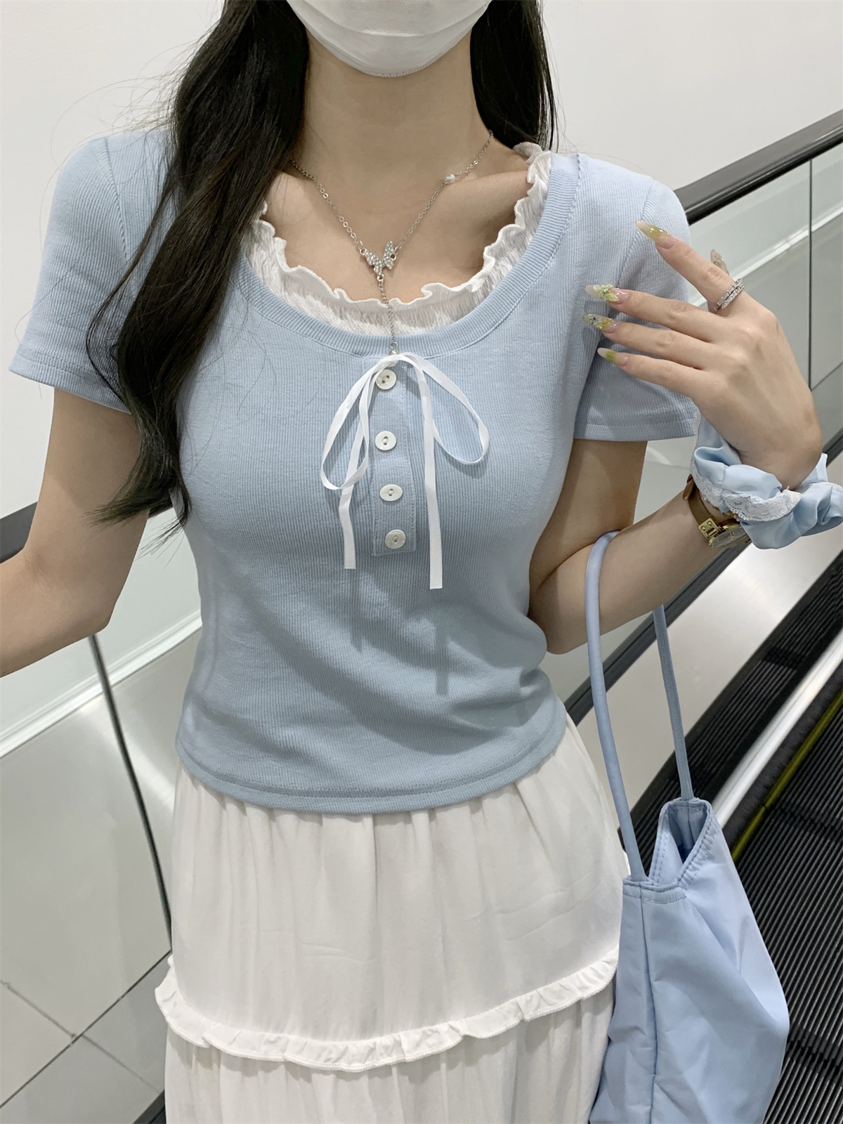 Sweet And Spicy Design Slim Fit Slimming Short Top