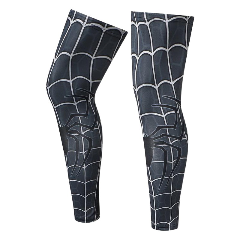 Sports Riding Sun Protection Running Football Training High Elastic Protective Wear Spider-man Iron Man Adult Yoga Sports Leg Cover