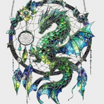 Transfronterizo nuevo dragón mágico atrapadora de sueños gafas de sol familia jardín terraza decoración interior y exterior temática fantástica