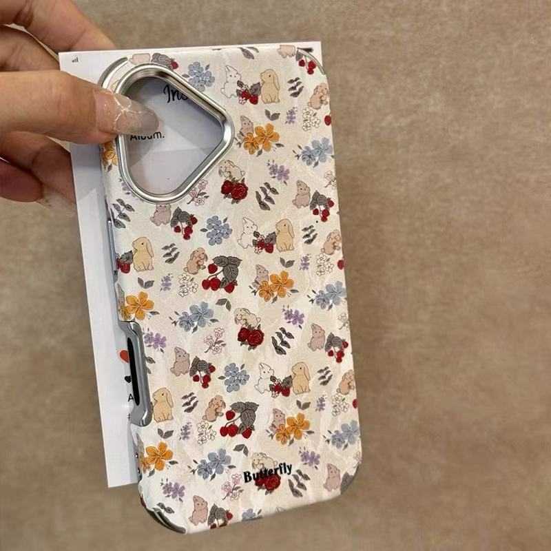 Lindas flores de pantalla completa para iPhone14/15pro funda para teléfono móvil Apple 16promax chica 16pro