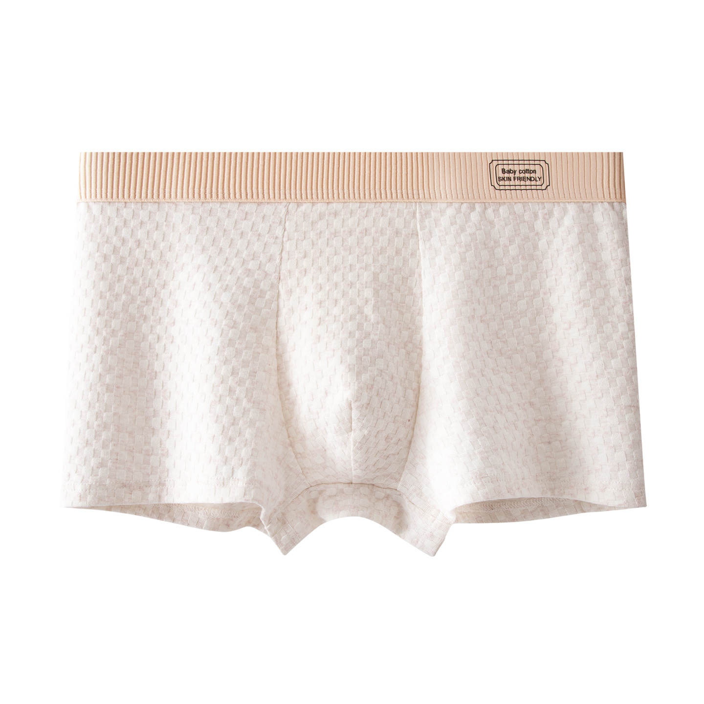 Pantalones de algodón a rejilla de hombre otoño y invierno algodón cintura transpirable suave y pegajosa simple pantalones cortos de hombre