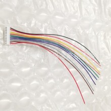 XH2.54-11P排线 彩色XH2.54单头双头端子线束彩色排线11P单头线