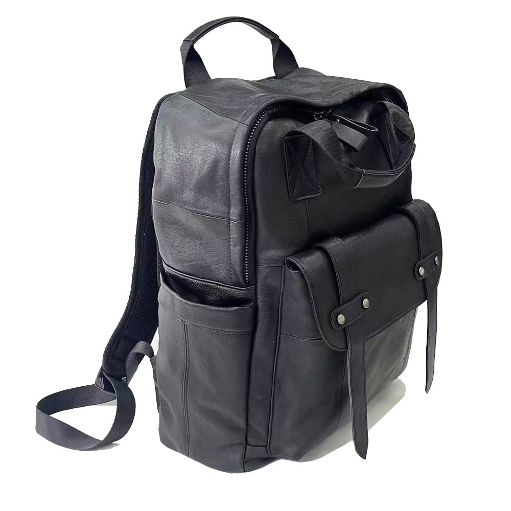 Leather Men's Backpack, Business Bag, Tablet Computer Backpack, Cowhide Sports Backpack_voghion.com