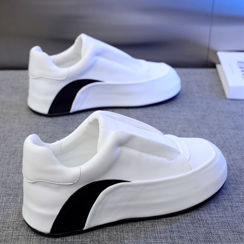 Standard Size Slip-On Casual Fashion Spring Autumn Winter Leather Sole Trendy Casual Shoes Versatile Dad Shoes