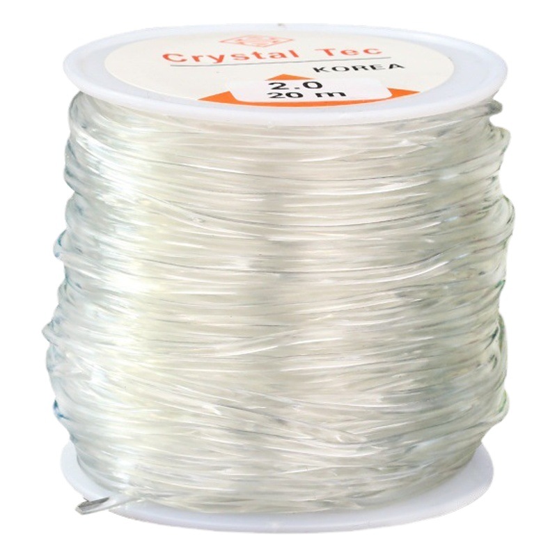Cuerda de cristal transparente, hilo elástico, cuerda de Wenwan, pulsera, pulsera con cuentas, cuerda, hilo de pescado coreano, elástico al por mayor