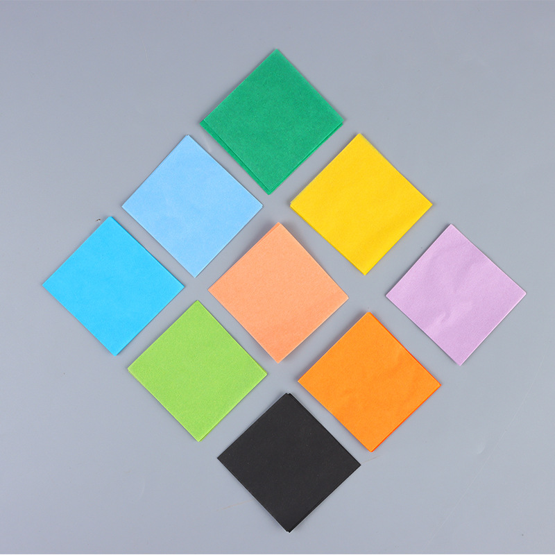 Papel de copia de color papel de embalaje al por mayor color 3*3cm fina página pera papel vino caja de regalo a prueba de humedad