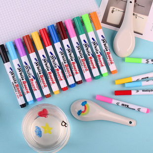 Factory wholesale floating pen children's water color floating pen wholesale 12 color 8 color floating suspension pen whiteboard pen