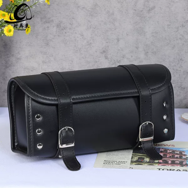 Motorcycle Hook Bag, Rider Leather Storage Bag, Motorcycle Rear Side Bag, Left and Right Side Saddlebags, Riding Bag