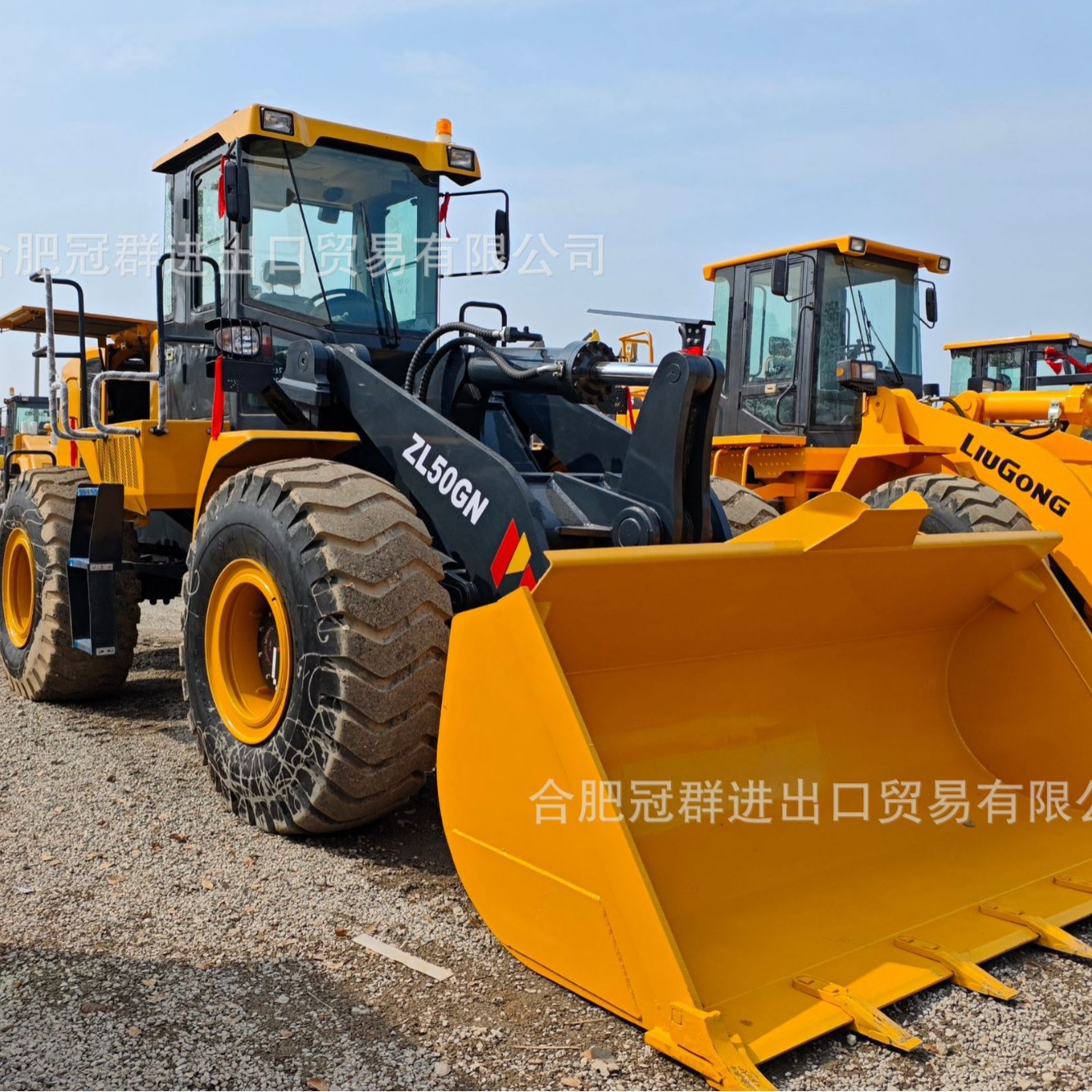 XCMG 5 toneladas cargador ZL50GN carretilla elevadora 3 cubos suministro directo de comercio exterior image 5
