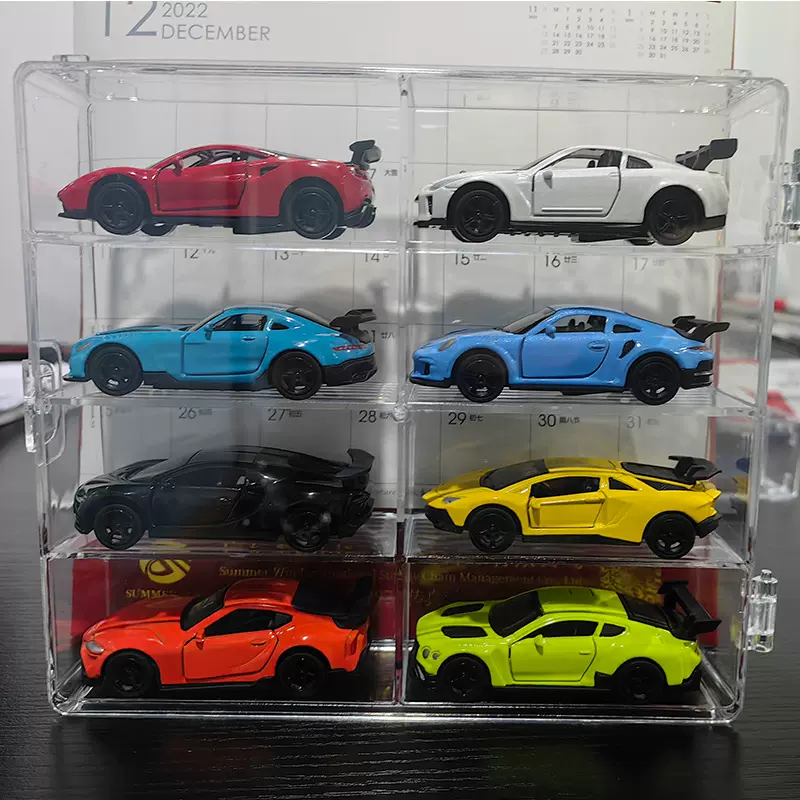 跨境热销儿童可开门合金车模型铁皮车金属回力仿真小汽车摆件玩具