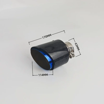 Cross-border rolled-edge straight-edge carbon fiber: Exhaust pipe - 04-114dwl11463