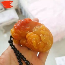 厂家大量批发仿黄龙玉树脂手把件，送家人送朋友，量大从优