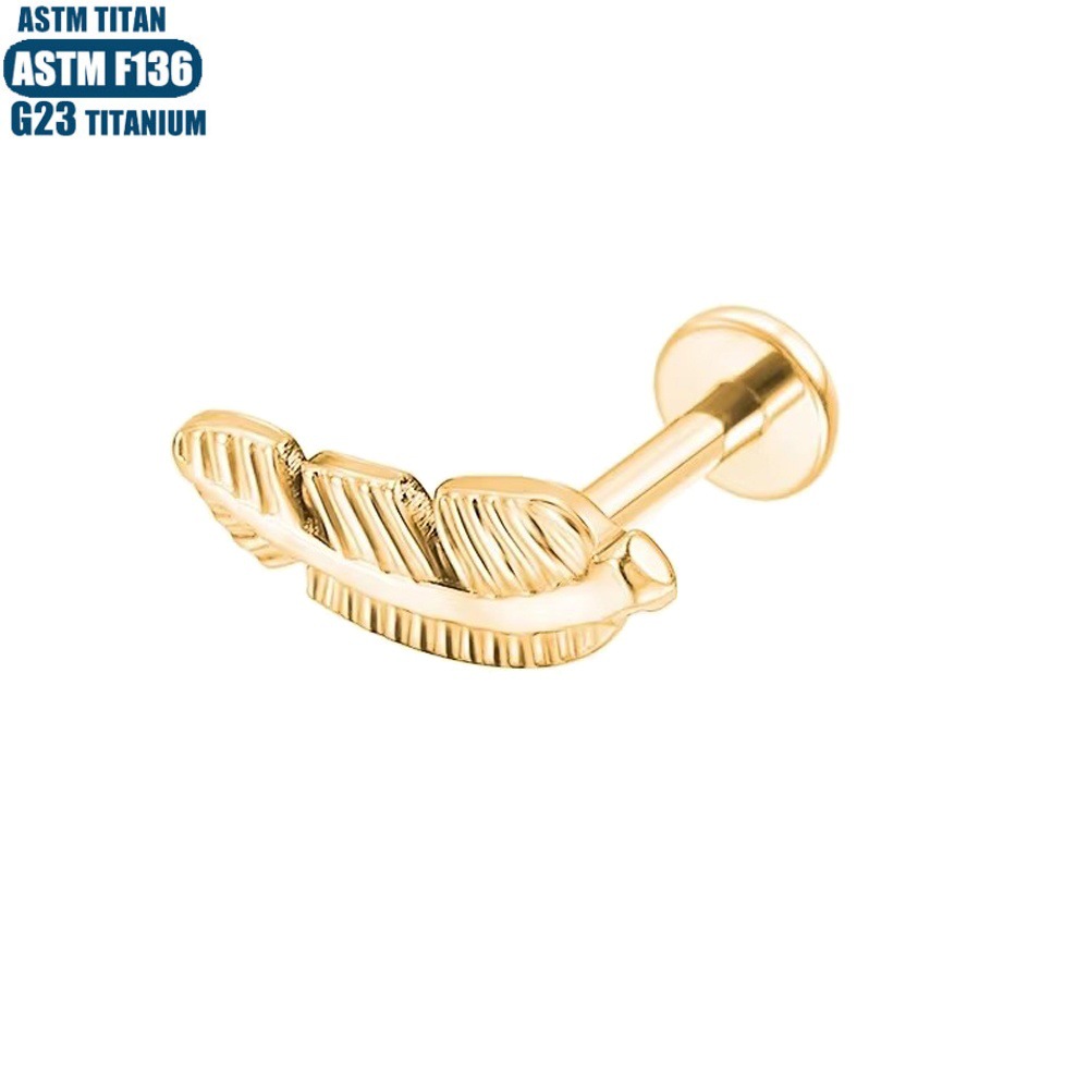 F136 Titanium Alloy Lip Ring Small Ear Nail Thread Inner Tooth Ear Bone Nail Tragus Piercing Earring Cartilage Ring Snake Lip Nail detail image 11