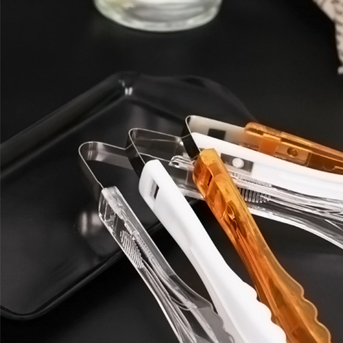 Bakery bread clips, transparent food clips, plastic barbecue clips, buffet tongs, white food clips, orange food clips
