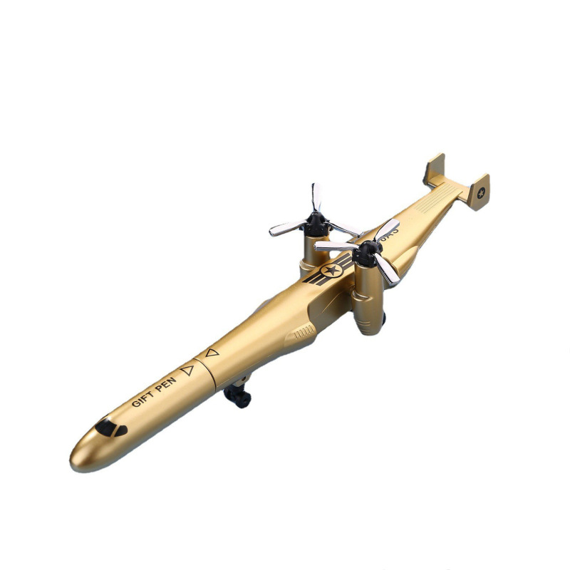 新型創意飛行機中性ペン軍事武器戦闘機特戦ヘリコプターペン学生水筆文房具|undefined