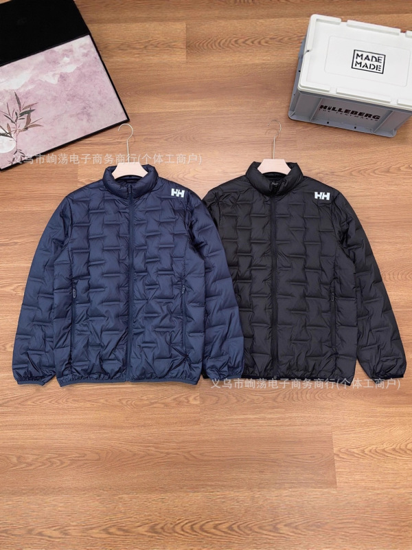 HH海丽汉森2025新款轻薄户外立领情侣款羽绒服|undefined