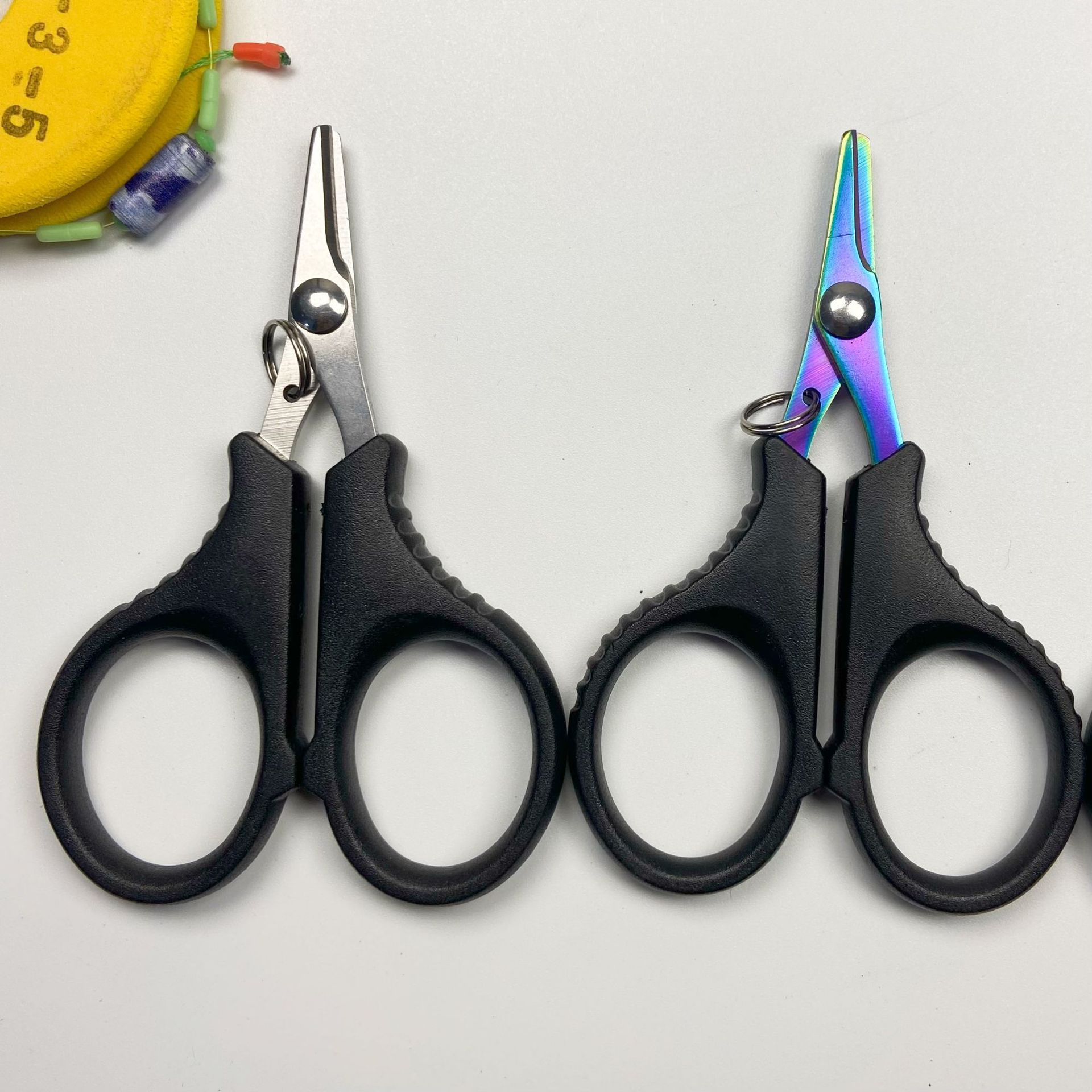 Tijeras de pesca de acero inoxidable multifuncionales, tijeras de pesca de luya, tijeras de pesca de PE, tijeras de pesca de color de nylon de carbono de acero inoxidable