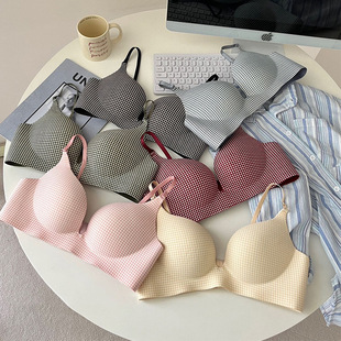 Cross-Border Southeast Asia Sweet Seamless Thin Bra Small Chest Thickeneded Push-Up Girl Intimates Without Steel Ring Top Support Breathable
