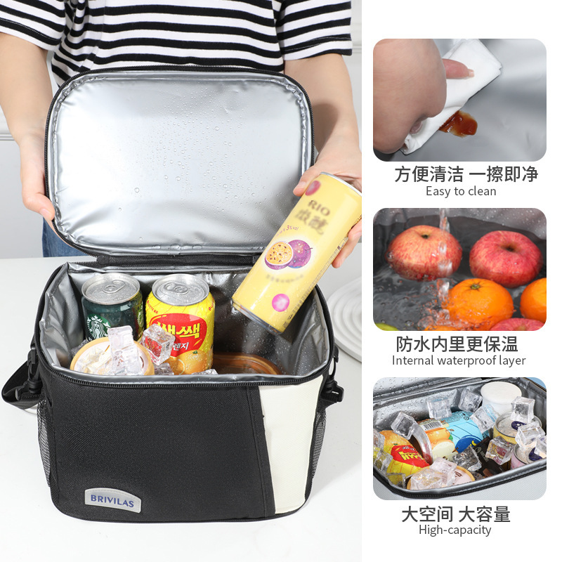 メーカー卸売学生ポータブルランチバッグピクニックキャンプオックスフォード布断熱パッケージアイスパックメーカー卸売|undefined