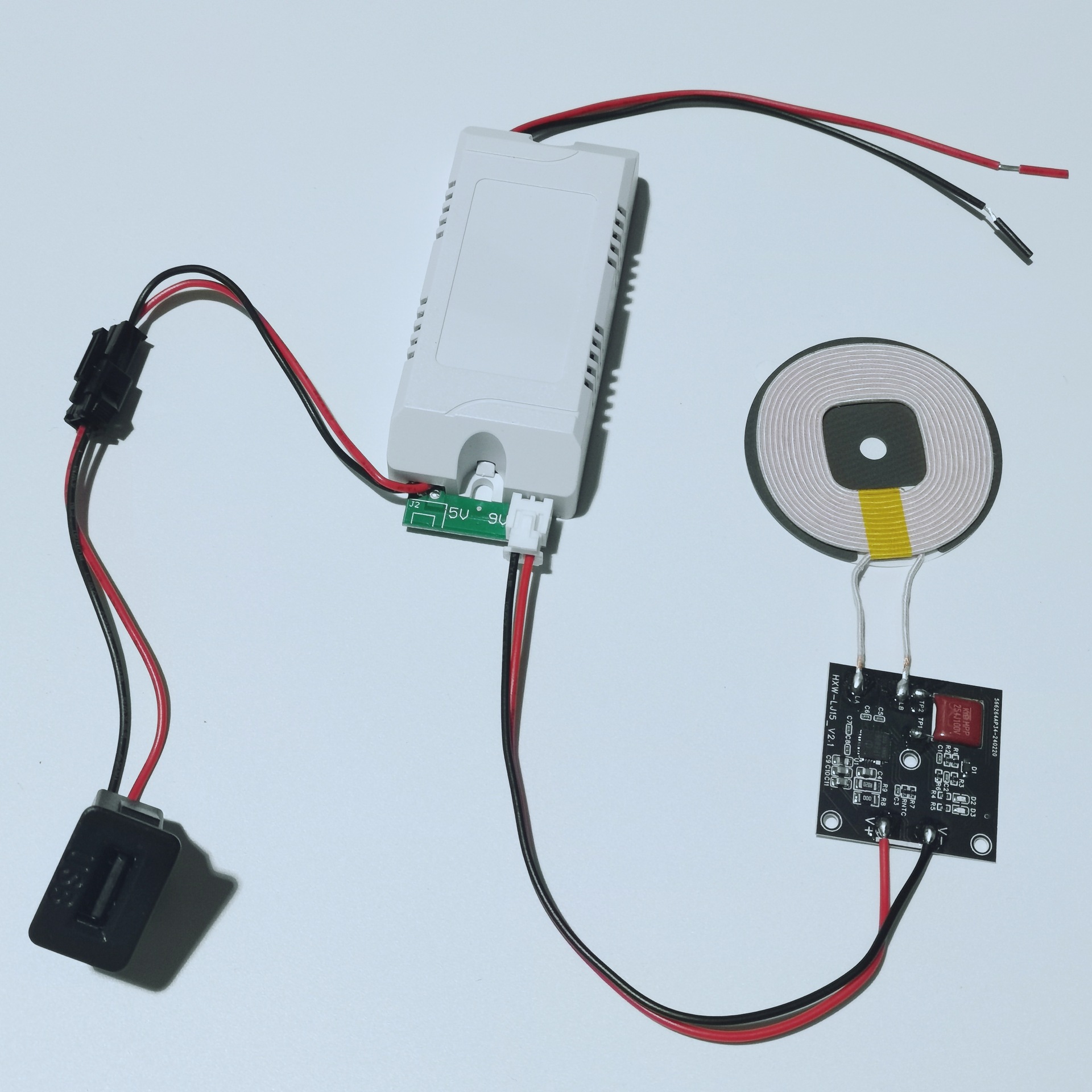 Wireless charging module + driver + single A-port USB