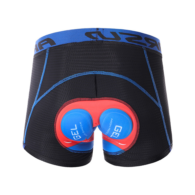 Aisuo Quick-Drying Breathable Shock-Absorbing Thickeneded Silicone Pad Bicycle Cycling Underwear Men's Road Mountain Shorts U05
