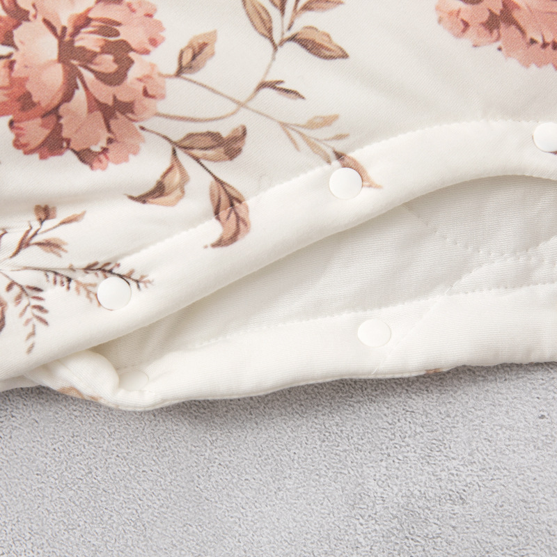 Saco de dormir para niños acolchado otoño e invierno engrosado bebé pierna dividida saco de dormir anti-kick edredón clase Un bebé manga larga saco de dormir Internet celebridad