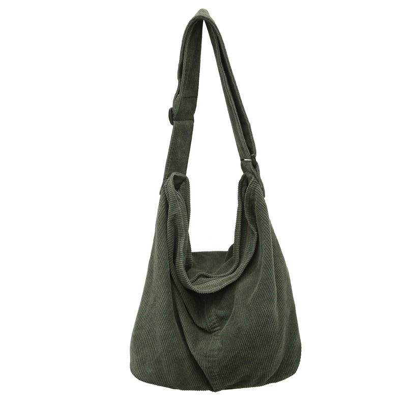 Bolso femenino 2024 nuevo estilo literario japonés bolso de lona de gran capacidad bolso de estudiante de estilo perezoso simple y versátil