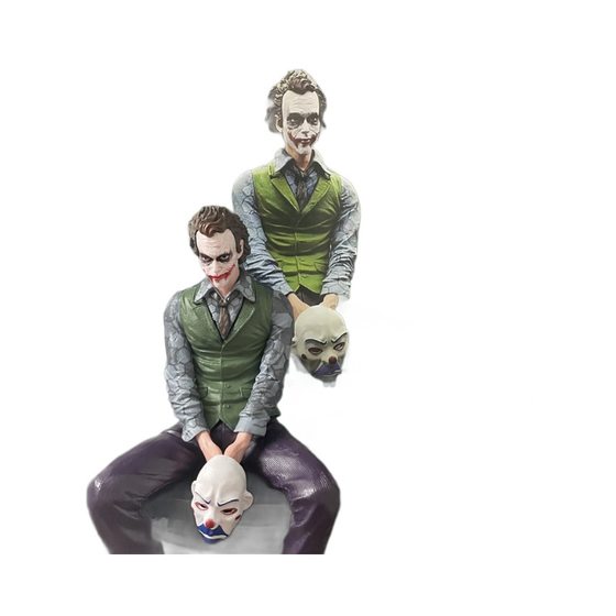 in stock Roof Clown Heath Ledger Marvel Suicide Squad Clown Sitting Posture Hand-made Model Boy Car Ornaments