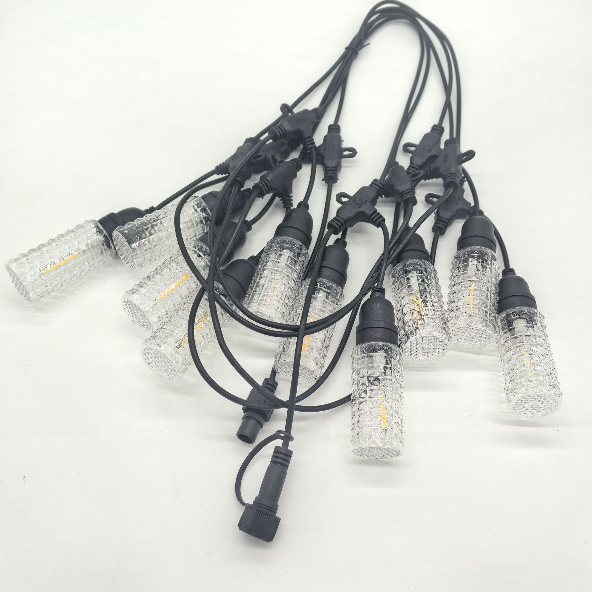 LED玉米款灯串节日圣诞庭院led灯串户外防水彩灯外贸热销款