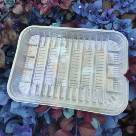 2518半透明一次性生鲜托盘pp 水果蔬菜肉食品真空耐高温吸塑包装