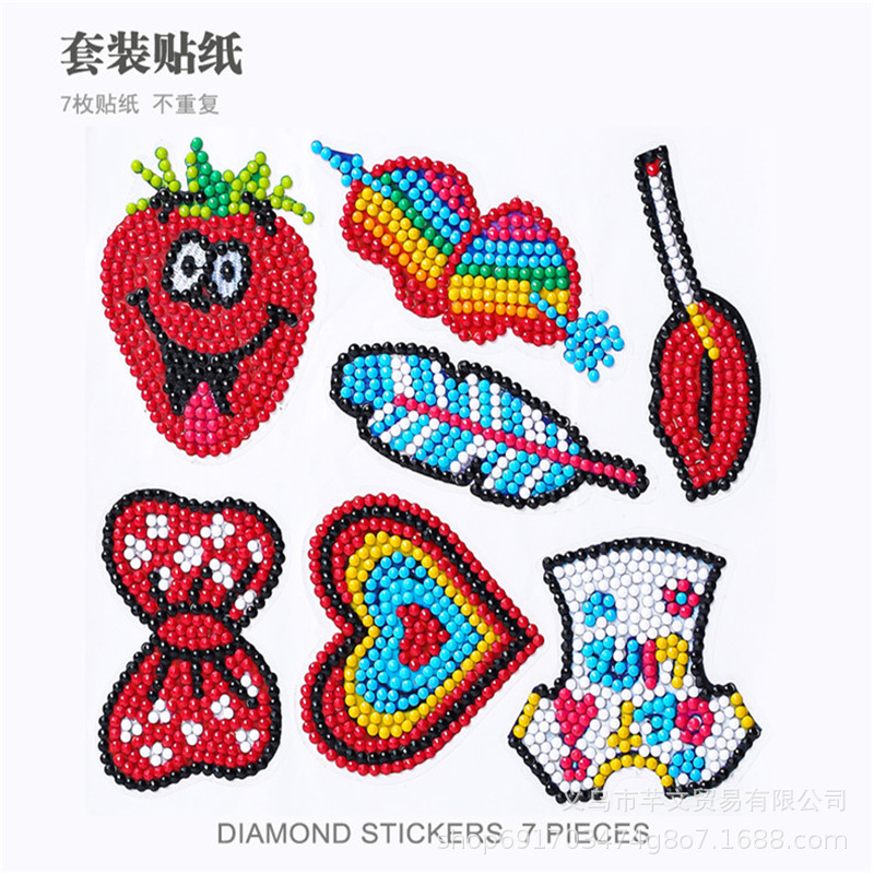 2024 nuevo estilo 5d princesa de dibujos animados pegatinas gratis pintura de diamantes artesanía para niños pegatinas decorativas de bricolaje pegatinas de refrigerador