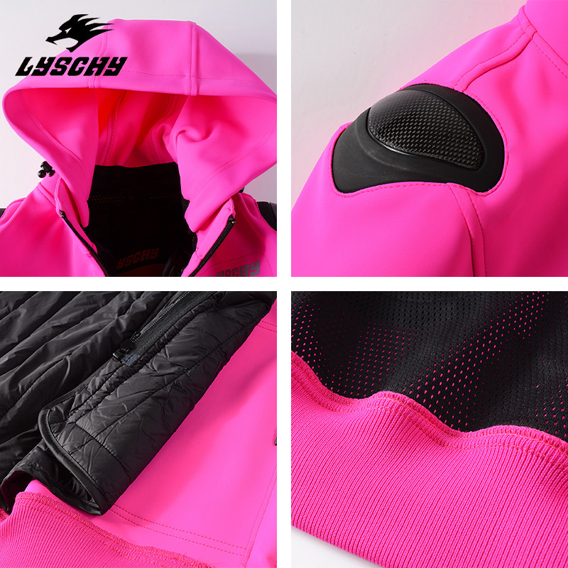 Motorpak voor dames, winterse warmte, winddicht, valbestendig, geschikt voor reizen en motorrijden._voghion.com
