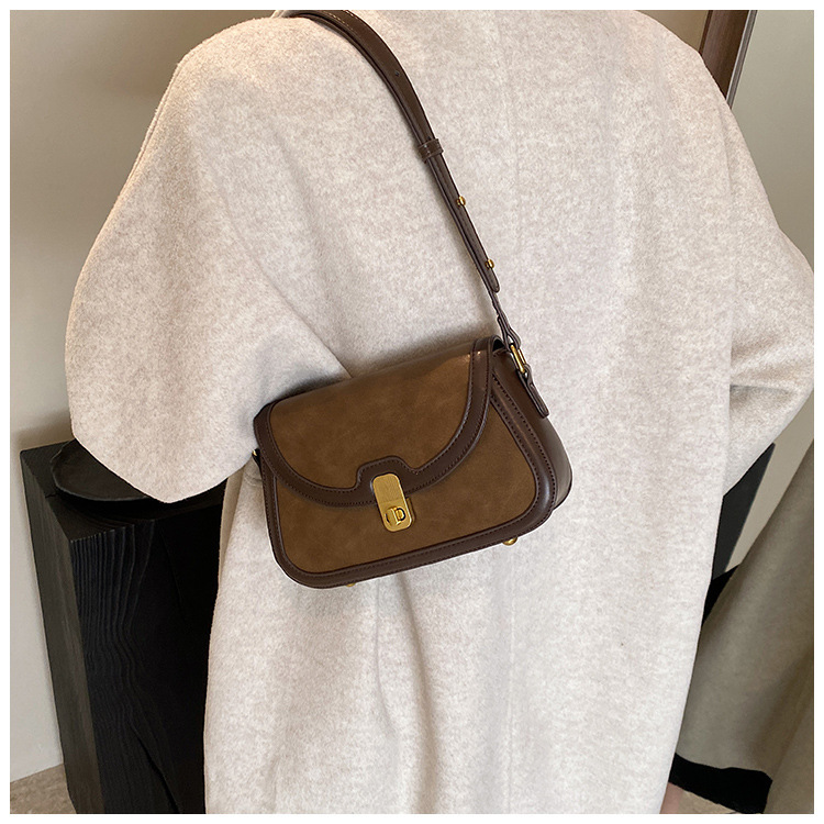 Women's Crossbody Bag Contrast Colour Small Square Shoulder Bag_voghion.com