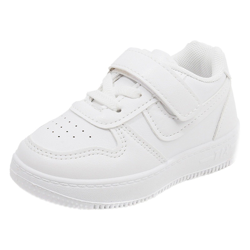 Zapatos para niños 2023 zapatillas de deporte de primavera y otoño niños y niñas zapatos blancos zapatos de tablero zapatos de bebé de fondo suave zapatos de una sola capa