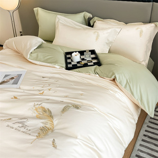 60-Count Xinjiang Long-Staple Cotton Pure Cotton Duvet Cover Single Piece Double Single Quilt Cover Quilt Cover Four-Piece Set