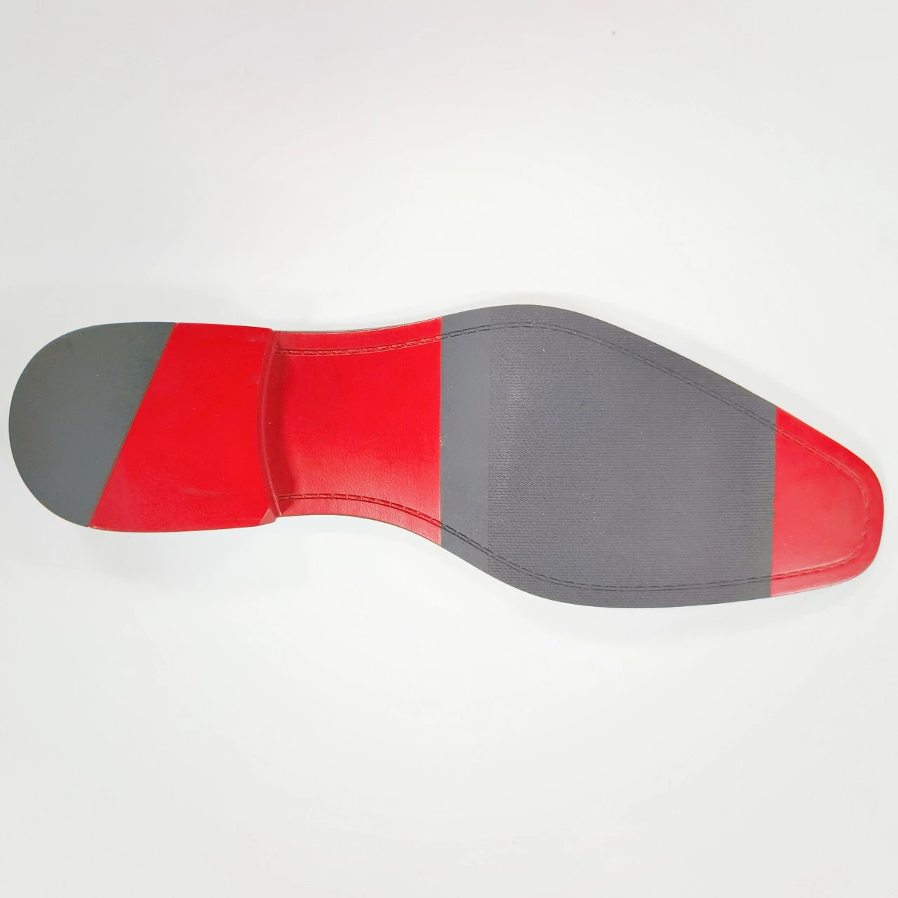 Прямые поставки с фабрики: двухцветная подошва для обуви из ТПР, высококачественная полоса для обертывания среднего каблука, имитация комбинированной подошвы, производственный процесс изготовления подошвы.