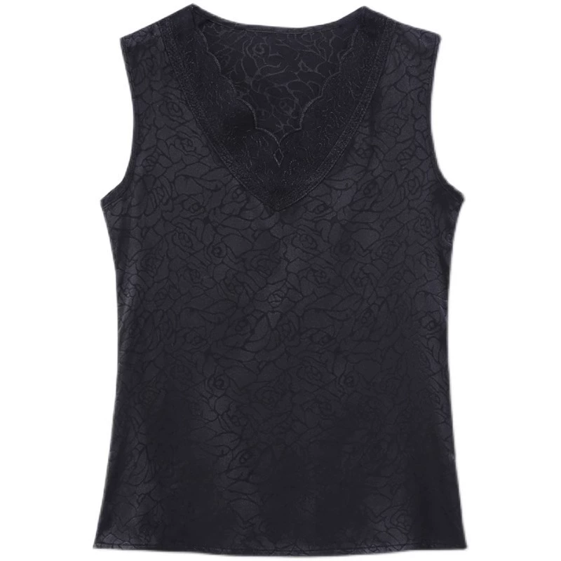 Summer lace tank top for leisure sleevless, plus size, fitted
