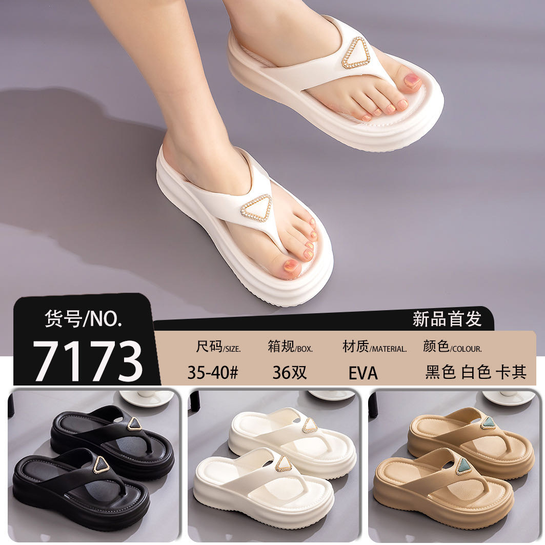 Zomei Jia7173EVA zapatillas para el hogar zapatillas de tacón alto de color sólido de moda simple y fresca zapatillas de mujer